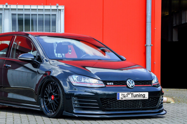 Cup Frontspoilerlippe V2 mit grossem Wing für VW Golf 7 GTI GTD