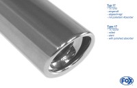 FOX Endschalldämpfer passend für Volvo S60 2.4l ab 2001 – 1x100 Typ 17 rechts/links FOX Endschalldämpfer passend für Volvo S60 2.4l ab 2001 – 1x100 Typ 17 rechts/links