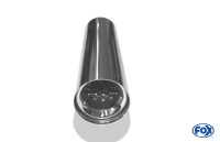 FOX Anschweißendrohr Typ 11 Ø80 mm Edelstahl mit Absorber FOX Anschweißendrohr Typ 11 Ø80 mm Edelstahl mit Absorber