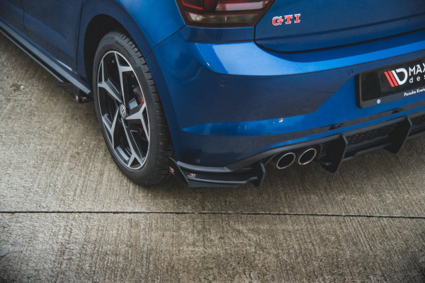 Robuste Racing Diffusor Heck Ansatz +Flaps Für Volkswagen Polo GTI Mk6