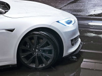 Front Ansatz V.1 Für Tesla Model S Facelift Schwarz Hochglanz