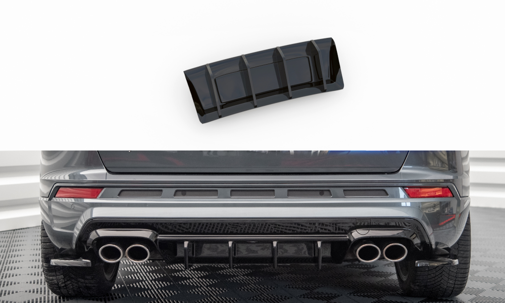 Heckansatz Heckdiffusor aus ABS hochglanz schwarz  MM-Concepts -  Online-Shop für Felgen- Reifen & Tuningteile