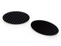 Spiegelabdeckung 40 mm im Carbonlook Edelstahl M5 Spiegelabdeckung 40 mm im Carbonlook Edelstahl M5