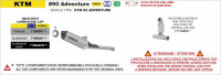 ARROW Race-Tech Endschalldämpfer passend für KTM 890 Adventure & Husqvarna Norden 901 ARROW Race-Tech Endschalldämpfer passend für KTM 890 Adventure & Husqvarna Norden 901