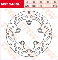TRW Bremsscheibe starr MST246SL passend für Suzuki GSX-R und SV 650 TRW Bremsscheibe starr MST246SL passend für Suzuki GSX-R und SV 650