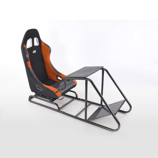 FK Gamesitz Spielsitz Rennsimulator eGaming Seats Estoril schwarz/orange