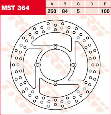 Bremsscheibe starr MST364