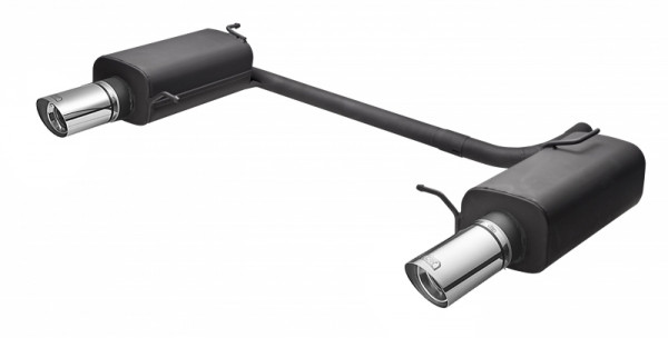 Ulter Sportauspuff passend für Honda Accord VII Combi 2002-2008 2 Duplex Endrohre rund Ø80