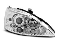 Angel Eyes Chrom Scheinwerfer passend für Ford Focus 11.01-10.04 Angel Eyes Chrom Scheinwerfer passend für Ford Focus 11.01-10.04