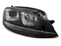 Scheinwerfer U-LED grau mit schwarzer Linie passend für VW Golf 7 11.12–17 Scheinwerfer U-LED grau mit schwarzer Linie passend für VW Golf 7 11.12–17