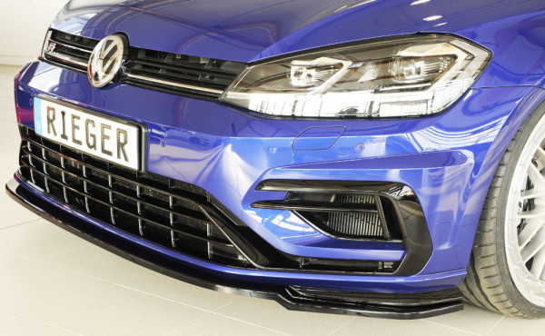 Rieger Spoilerschwert nur für R / R-Line glanz schwarz für VW Golf 7 R 3-tür. 02.17- (ab Facelift)