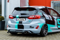 Gefräster Heckansatz mit Finnen aus ABS passend für Ford Fiesta ST MK8 JHH Gefräster Heckansatz mit Finnen aus ABS passend für Ford Fiesta ST MK8 JHH