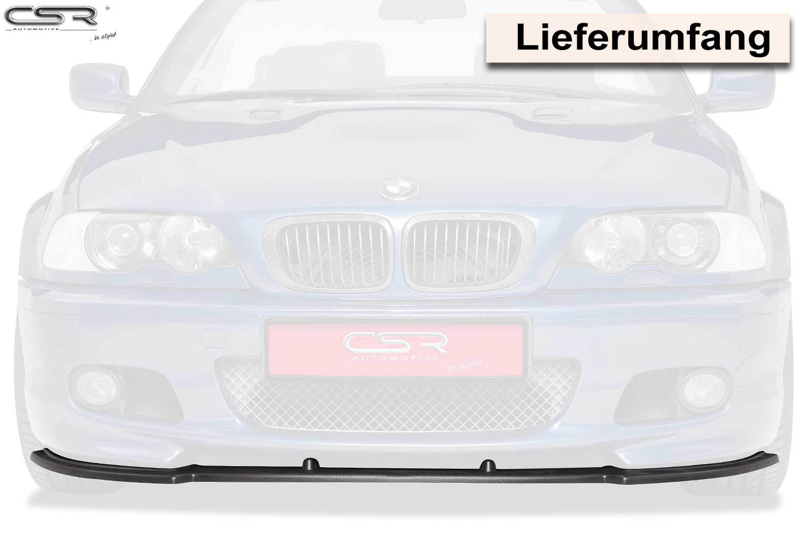 Sonderaktion Frontspoiler Cuplippe Spoilerschwert aus ABS für BMW E46 3er  ABE