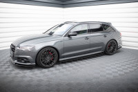 Seitenschweller Ansatz Für V.1 Für Audi A6 / A6 C7 S-line/ S6 C7 Facelift Schwarz Hochglanz