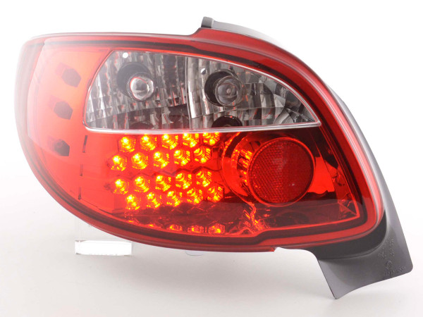 LED Rückleuchten Set Peugeot 206 CC Cabrio 98-05 klar/rot