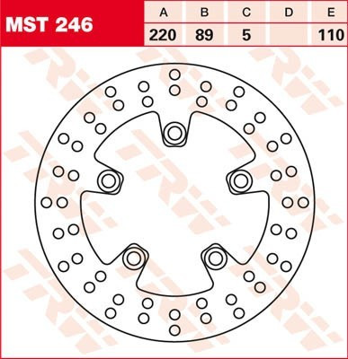 Bremsscheibe starr MST246