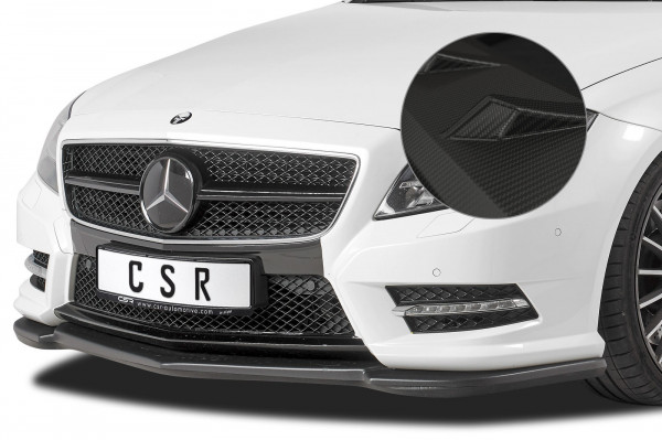 Cup-Spoilerlippe mit ABE für Mercedes Benz CLS C218 / X218 AMG-Line CSL416-M Carbon Look Matt