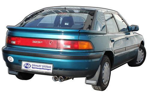 FOX Endschalldämpfer 2x80 Typ 13 passend für Mazda 323 BG/MX3 EC