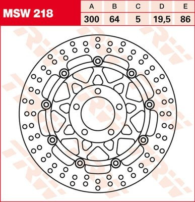 Bremsscheibe schwimmend MSW218