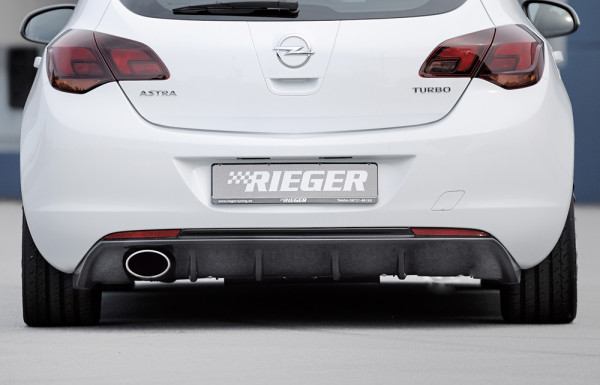 Rieger Heckeinsatz carbon look für Opel Astra J Schrägheck 11.08-09.12 (bis Facelift)