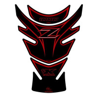 Motografix 3D Gel Tank Pad Protector Black/Red passend für Kawasaki Z 1000 Motografix 3D Gel Tank Pad Protector Black/Red passend für Kawasaki Z 1000