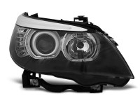 Angel Eyes LED Scheinwerfer Black passend für BMW E60 / E61 03-07 Angel Eyes LED Scheinwerfer Black passend für BMW E60 / E61 03-07