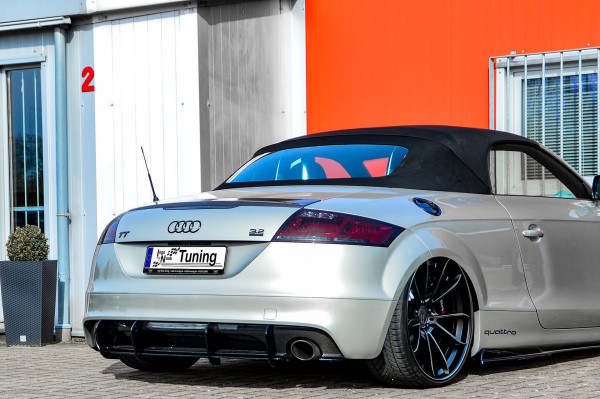 Gefräster Heckansatz aus ABS passend für Audi TT 8J 3.2 V6 S-Line