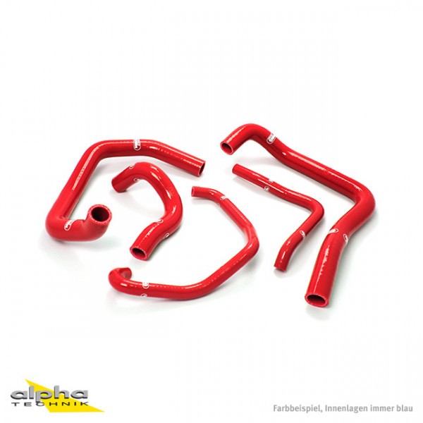 SAMCO SPORT Siliconschlauch Kit rot passend für Kawasaki ZX6R ZX6RR (2005-2006)