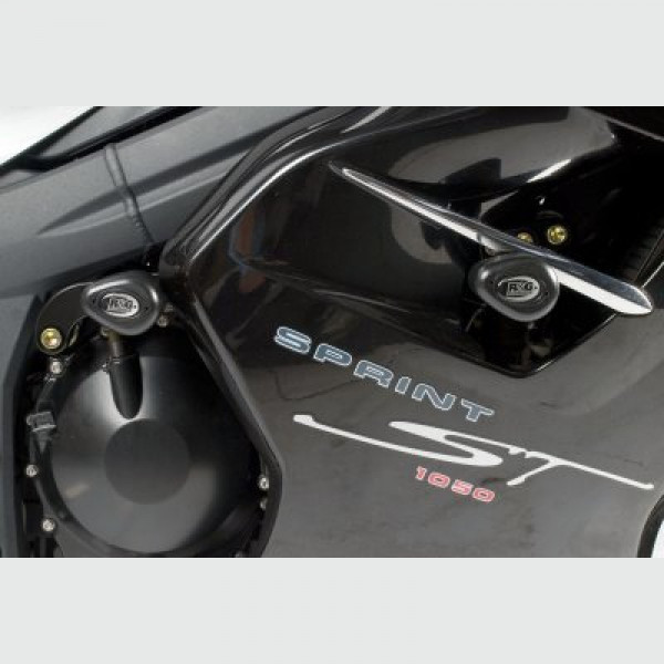 R&G Racing Sturzpads vorn und hinten "No Cut" Triumph Sprint GT / ST