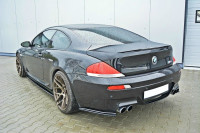 Spoiler CAP Für BMW M6 / 6 E63 Schwarz Hochglanz