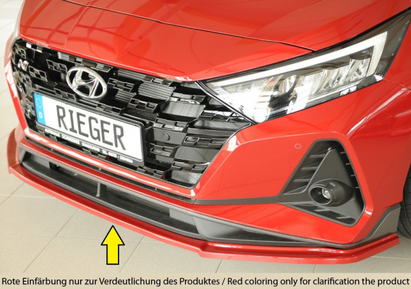 Rieger Spoilerschwert matt schwarz für Hyundai i20 N-Performance (BC3) 5-tür. (Schrägheck) 04.21-