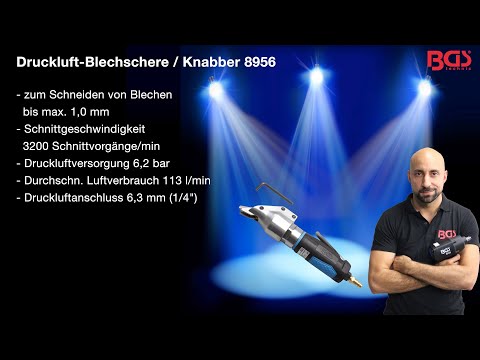 BGS Druckluft-Blechschere / Knabber