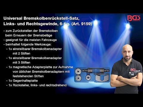 Bremskolben-Rückstell-Satz universal 6-tlg. passend für Links- und Rechtsgewinde