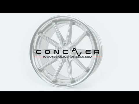 Concaver CVR8 20x10,5 ET0-28 Brushed Titanium Felge
