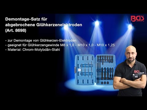 BGS Demontage-Satz für abgebrochene Glühkerzenelektroden M8 / M10