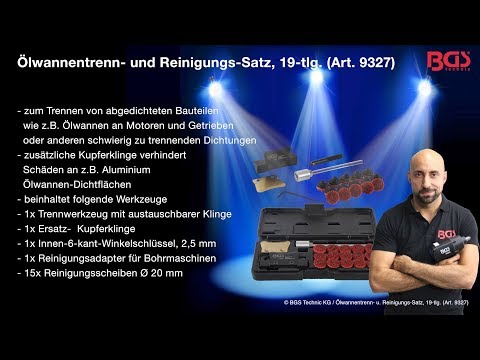 BGS Ölwannentrenn- und Reinigungs-Satz 19-tlg.
