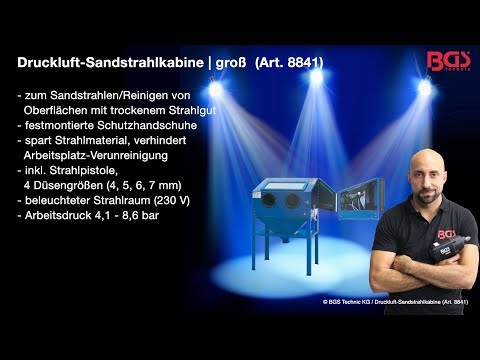 Druckluft-Sandstrahlkabine groß