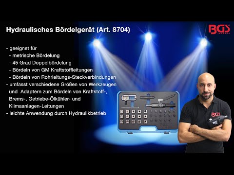 Hydraulisches Bördelgerät für Brems- und Kraftstoffleitungen